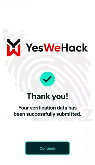 وریفای YesWeHack وریفای YesWeHack
