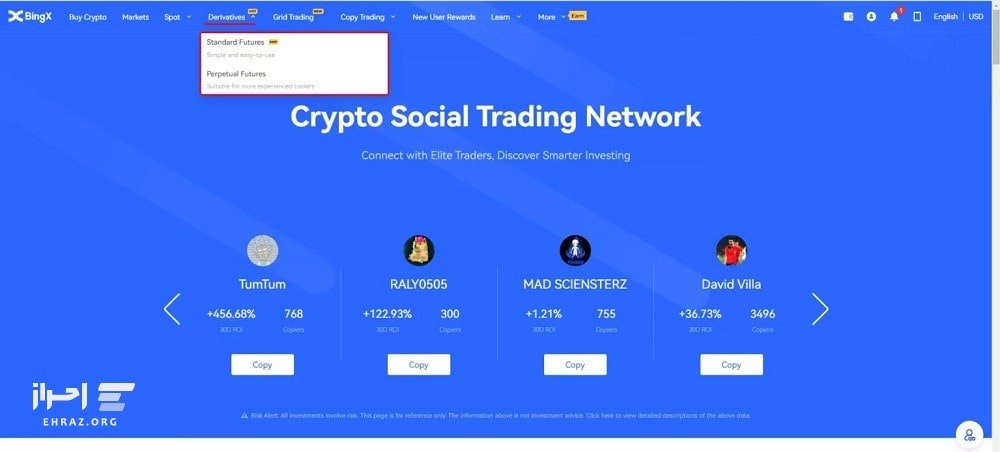 آموزش فیوچرز صرافی bingx